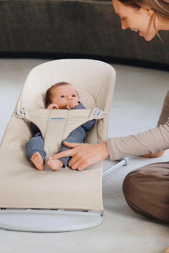 Ergonomische Baby Wipstoel met Zachte Tri-Fabric en Natuurlijke Schommeling — afbeelding 2