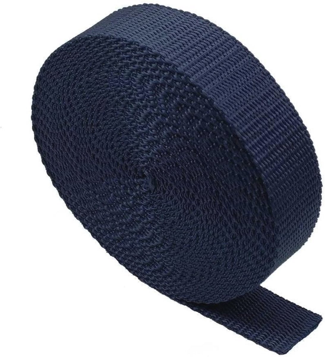 Zware Webbing Strap Tape - 5 Meter - Ideaal voor Rugzakken, Bagage en Riemen (Navy, 38mm)