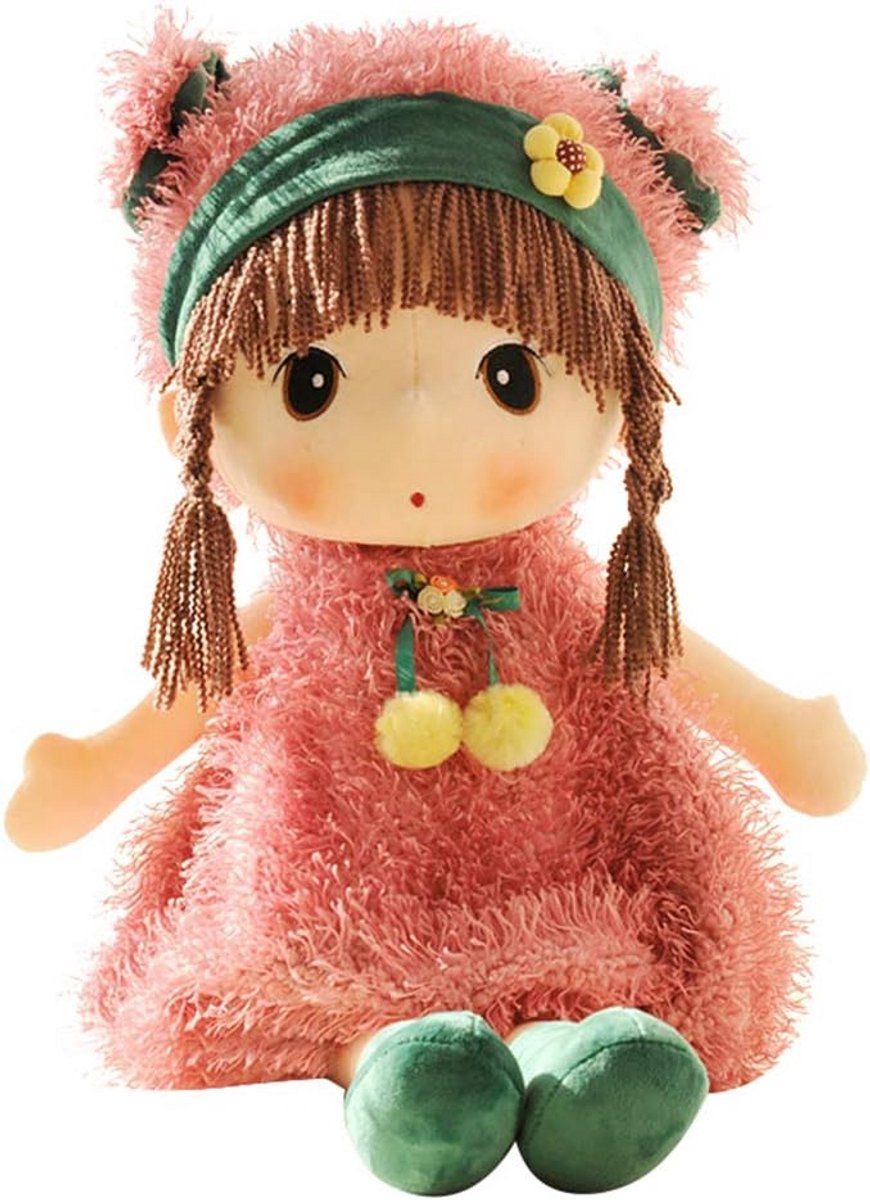 Grote Stoffen Babypop Knuffelpop 45 cm - Zacht Pluche Speelgoedcadeau voor Meisjes