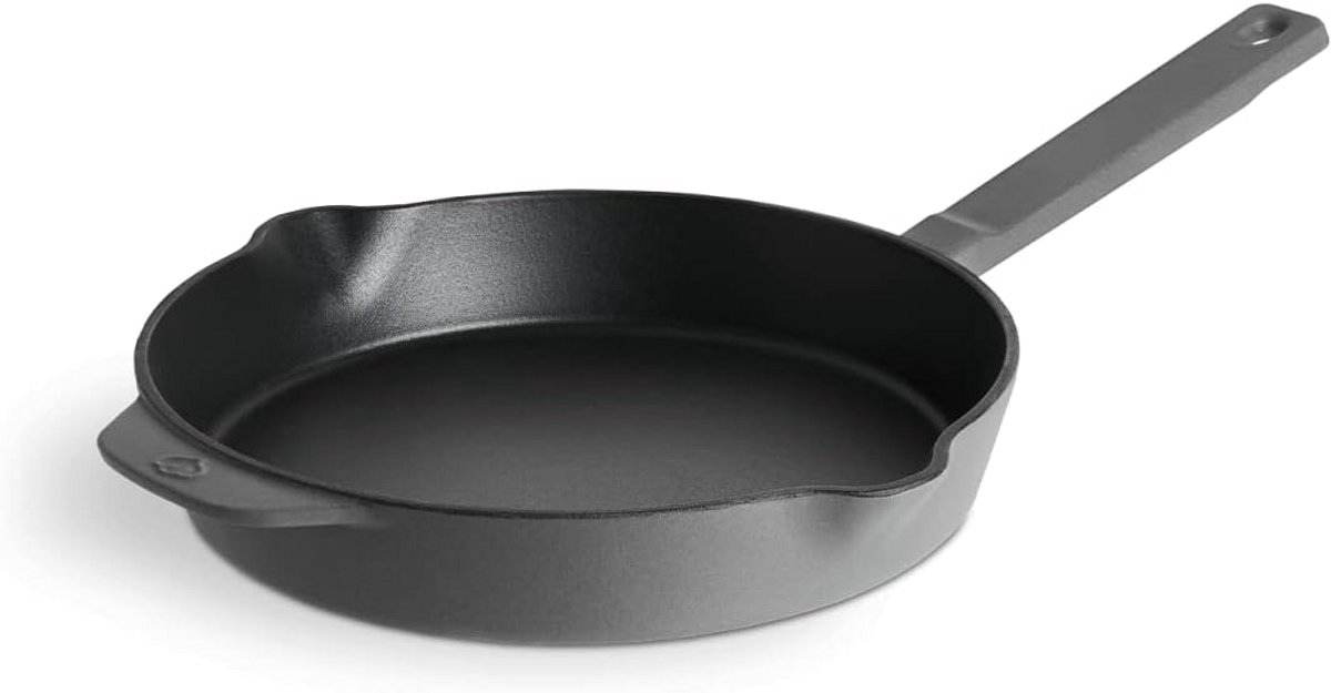 Gietijzeren Braadpan Ø24 cm - Geëmailleerd en Geschikt voor Inductie