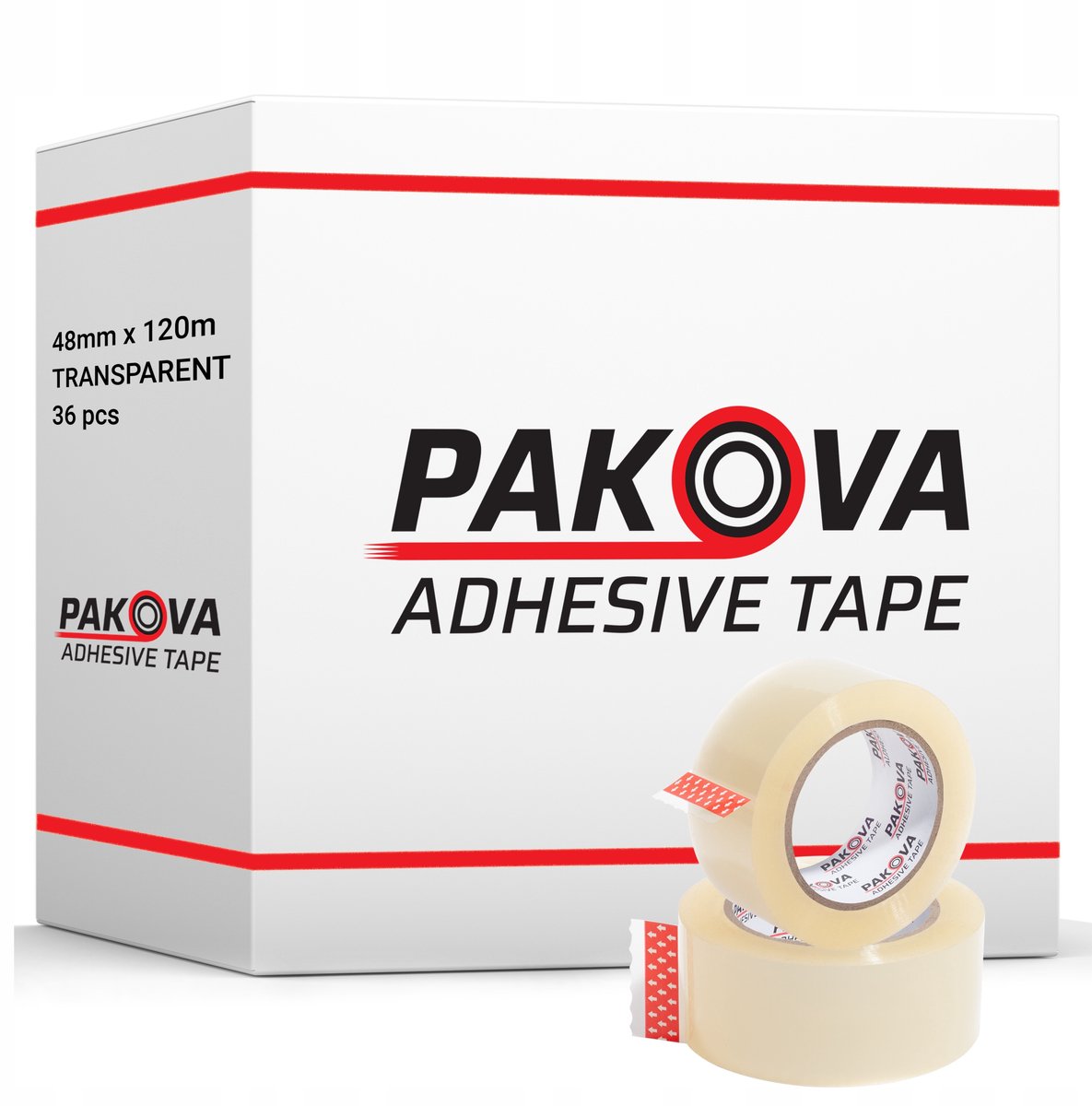Pakkingstape Transparant 48mm x 120m - 36 Rollen - Sterke Lijm