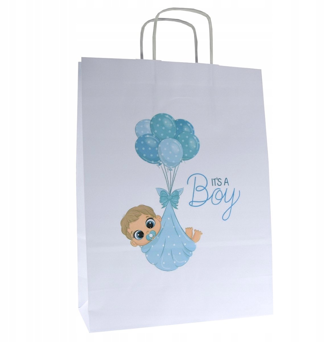 Babyshower Cadeautas 'It's a Boy' - A4 Papier - 24x10x32cm