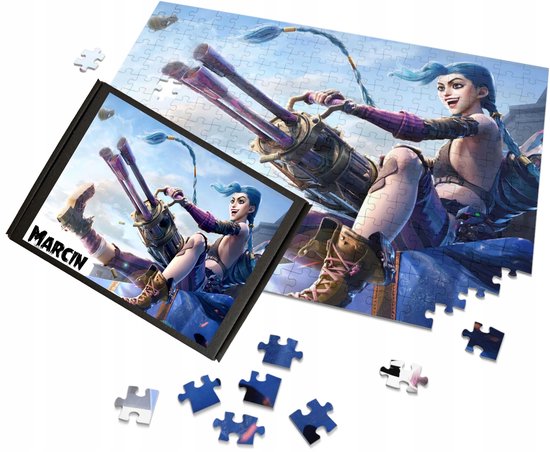 League of Legends Arcane Jinx A3 252-delige puzzel - Personaliseerbaar