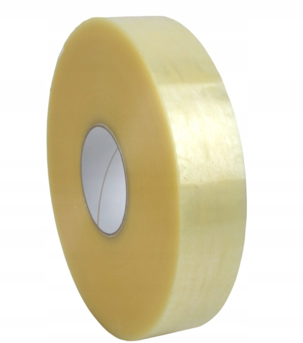 Sterk Pakband 48mm x 990m - Rubberlijm, Transparant, Machinekwaliteit