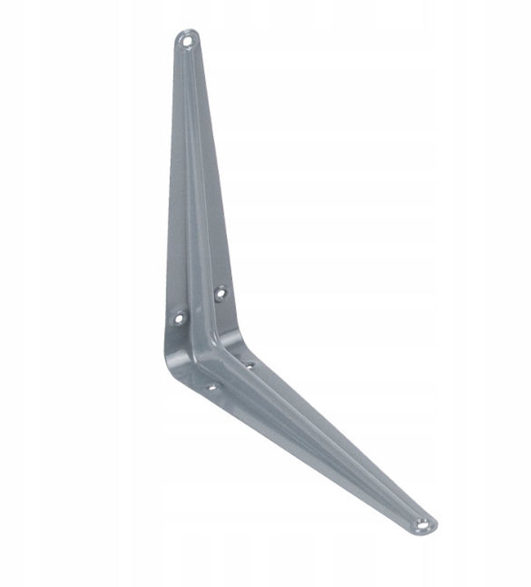 Grijze Hoeksteun 300x250mm voor Planken - Sterk & Duurzaam Staal