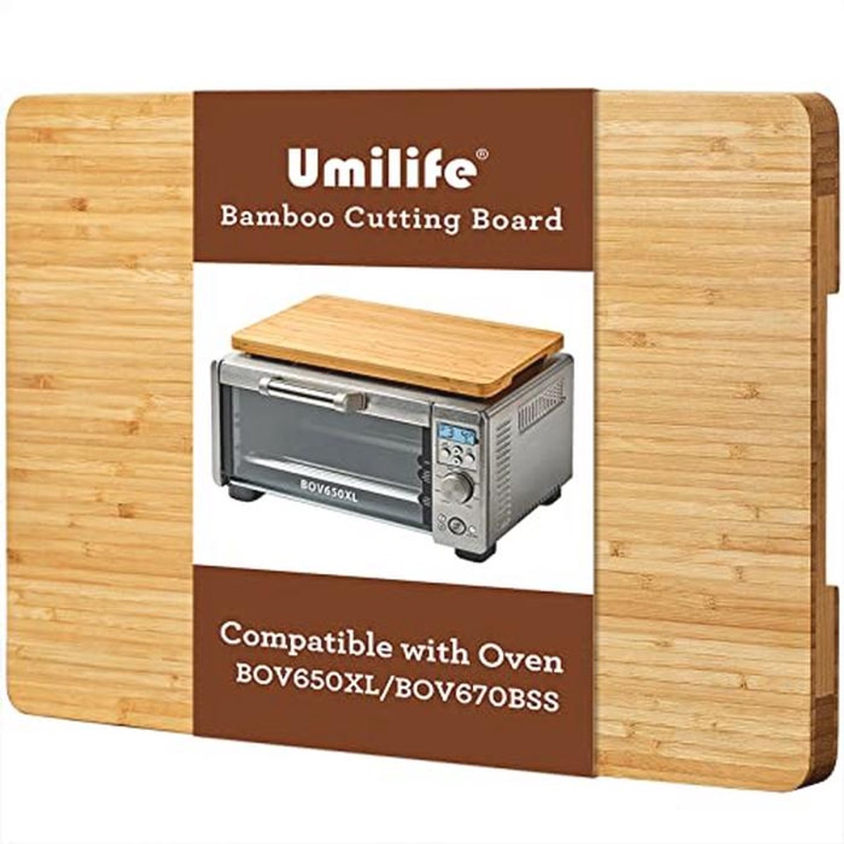 Snijplank voor compact oven met hittebestendige voeten en extra opslagruimte