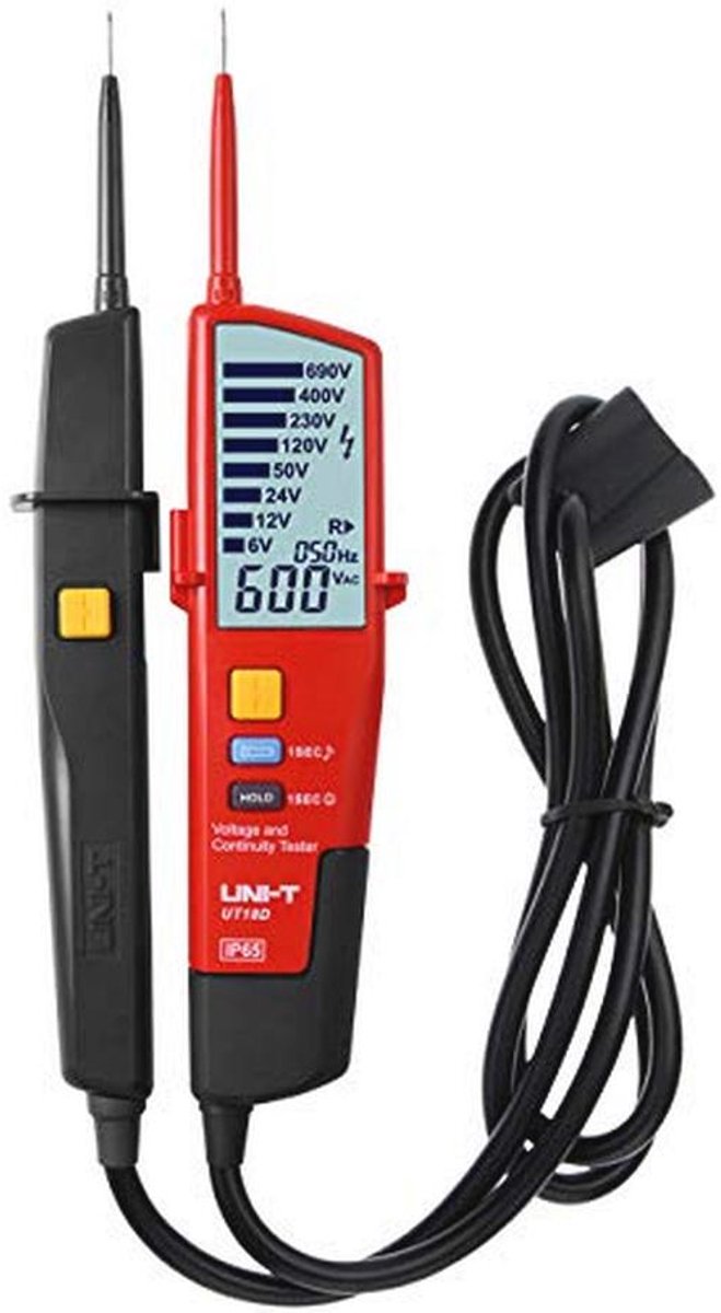 Multifunctionele Spanningstester - Waterdichte Digitale Voltmeter met Automatisch Bereik en LCD Display