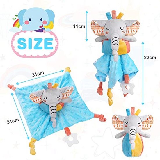 Zachte Babyknuffel en Multifunctionele Handdoek voor Pasgeborenen van Merkloos — afbeelding 5