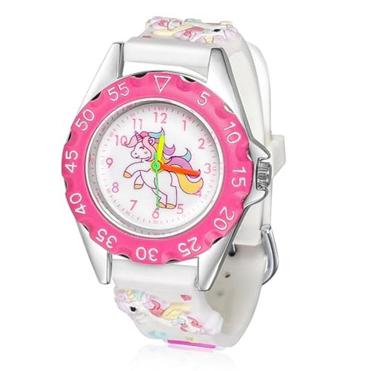 Digitale Kinderhorloge voor Meisjes met Schattig Cartoondesign - Sporthorloge met Ledverlichting en Verstelbare Band voor Kinderen van 3 tot 12 Jaar