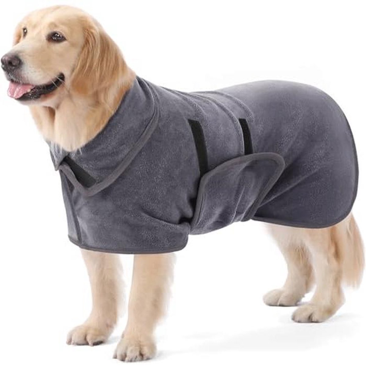 Extra Absorberende Hondenbadjas voor Middelgrote Honden - Snel Droogende Microvezel Hondendroogjas