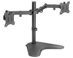 Dubbele LED LCD-monitor Bureaustandaard voor 2 Schermen tot 32 Inch - Verstelbare Armen en Ergonomische Bekijkhoogte