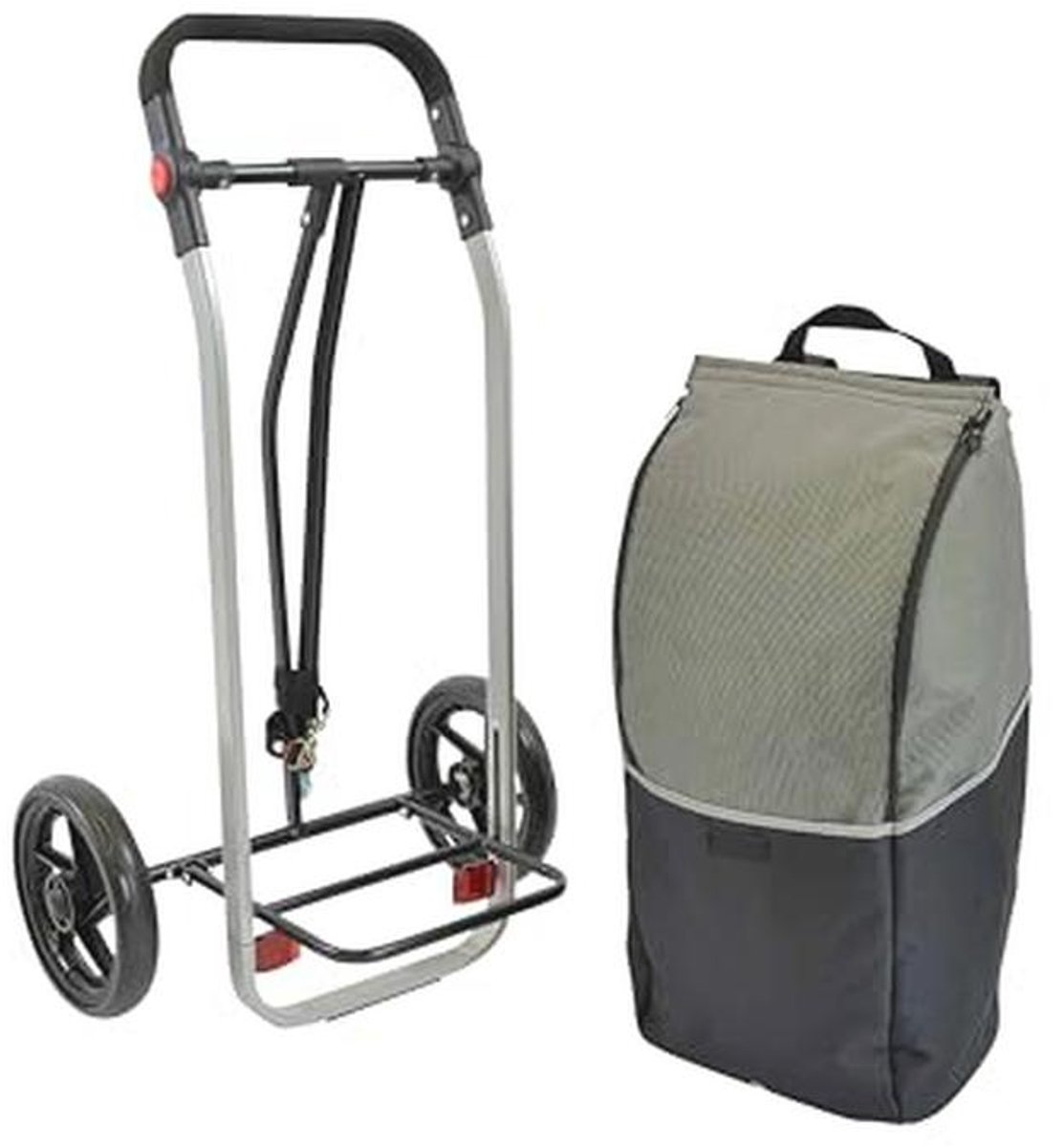 Fiets Trolley met 50 Liter Capaciteit en Afneembare Tas