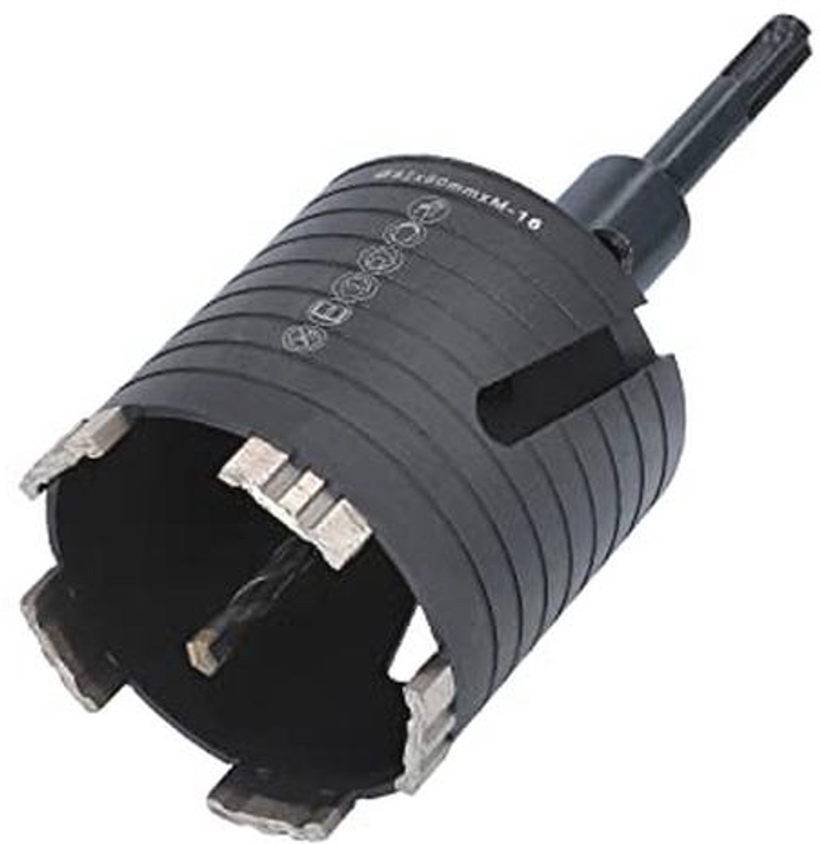 Diamant verzinkboor 82 mm met M16 aansluiting en 80 mm nuttige lengte voor metselwerk, kalkzandsteen, steen, poroton en gips