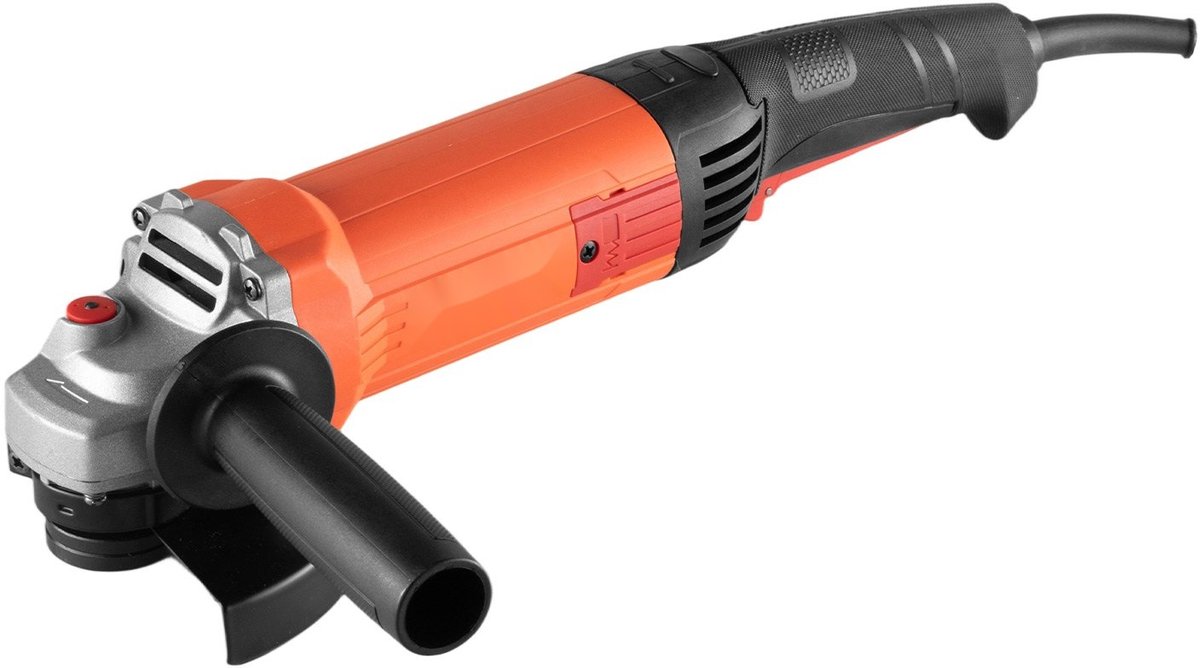 Haakse Slijper - Doorslijper 127 mm - Toerental 10.000 tpm - Met Kabel - Verstelbare Stofkap - Voor Metaal: Slijpen/Doorslijpen/Roest Verwijderen - Zonder Schijf