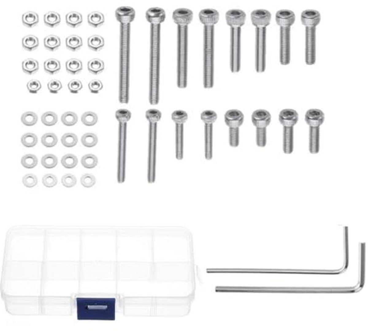 Cartridgemontageset voor Platenspelers - 50 Stuks Inclusief Schroeven en Moeren