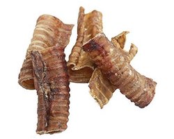 Natuurlijke Gedroogde Rundertrachea Snack voor Honden - Ideaal voor BARF Dieet, 200 g