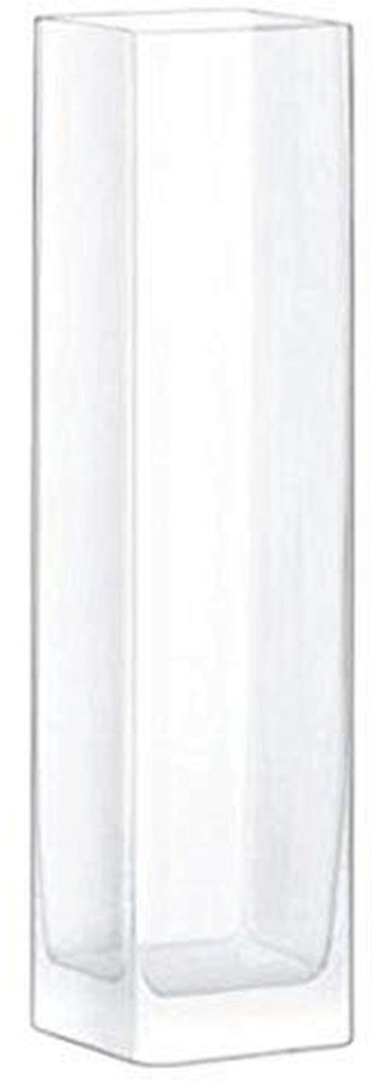 Modulaire vaas van helder glas 40 x 10 x 10 cm