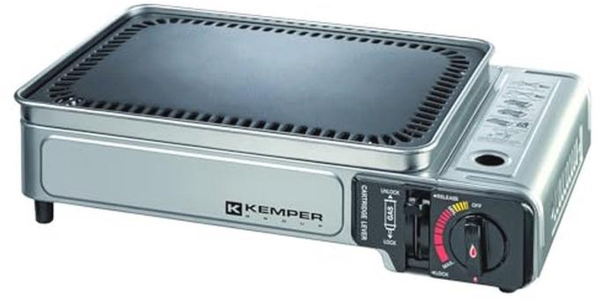 Draagbare Gasgrill 2300 W met Antiaanbaklaag en Transporttas