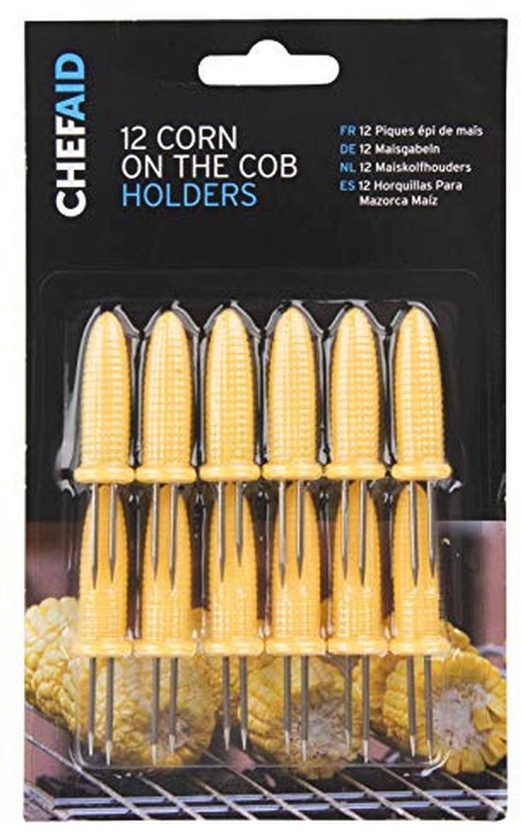 RVS Corn on the Cob Forks - Set van 12 voor Barbecues en Feestjes