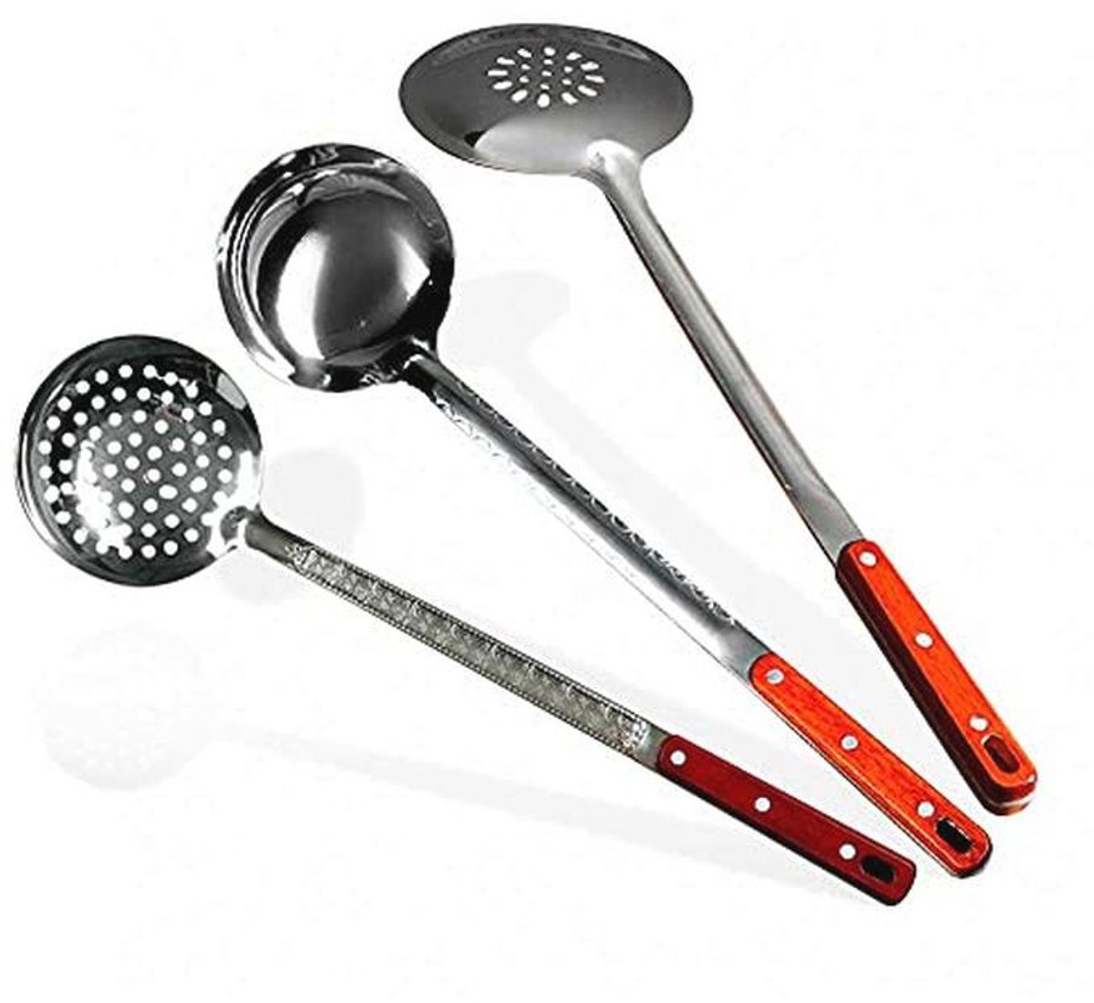 Skimmer en Lepels Set voor Plov - 3 Stuks, 47 cm
