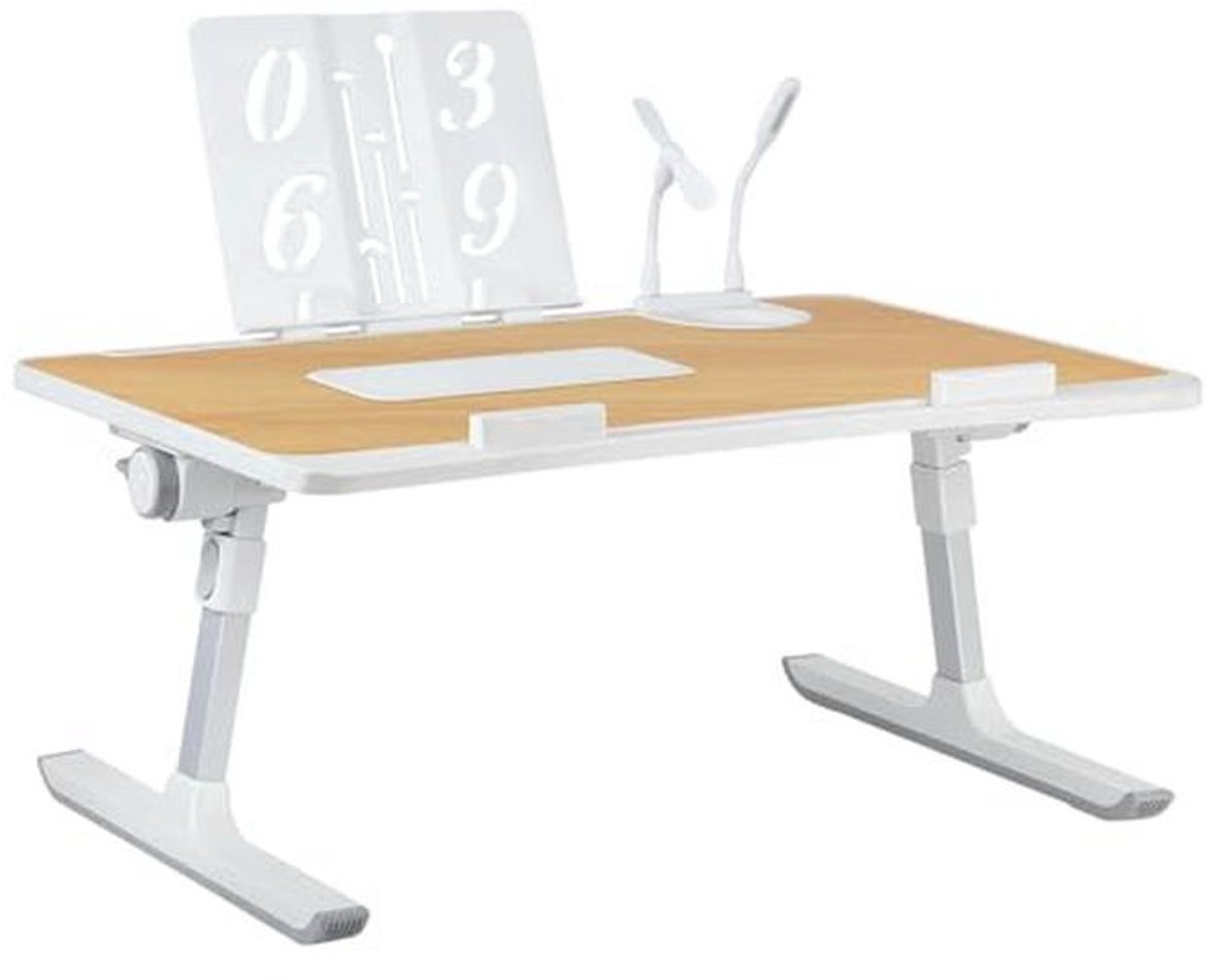 Opvouwbare Bedtafel voor Laptop tot 17 Inch - Verstelbare Hoeken en Compact Ontwerp