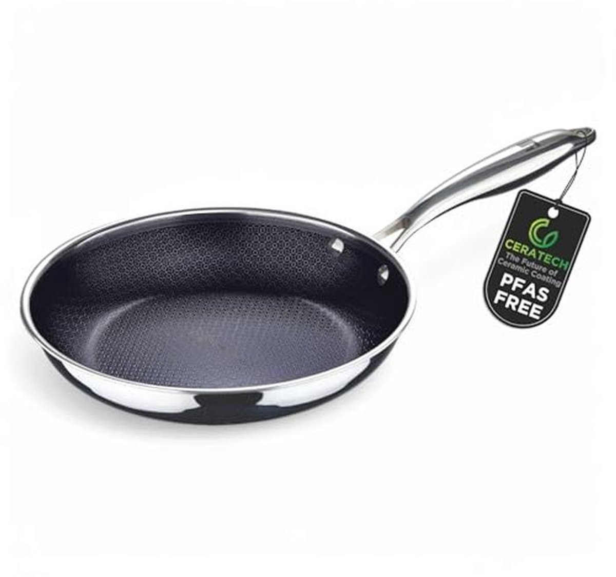 3-Lagen Hybride Braadpan 24cm met Antiaanbaklaag