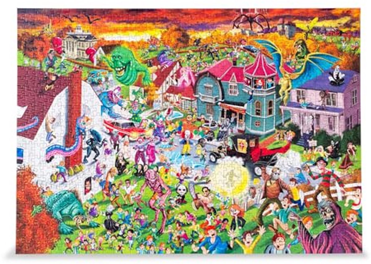 Horror Themed 1000 Piece Puzzle | Challenging Puzzle for Adults | 61 x 50 cm
