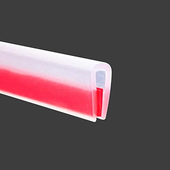 Zelfklevende Transparante Rubber Kantafwerking 1.5mm U-Profiel 6m voor Autodeuren en Metaal