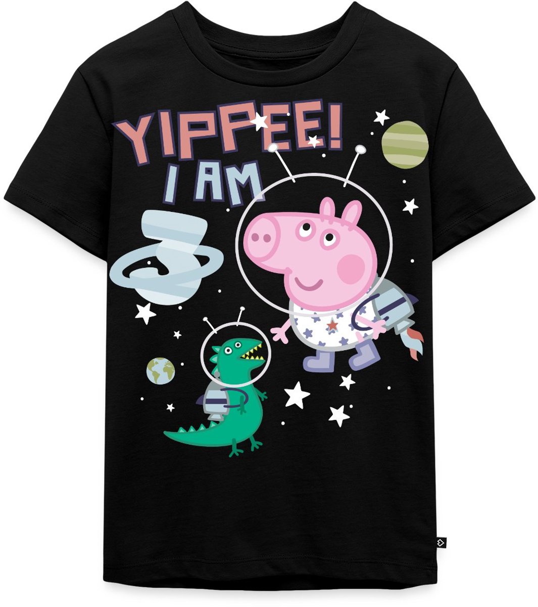 Peppa Pig 3e Verjaardag Schorsch Ruimtemissie Premium T Shirt Kinderen