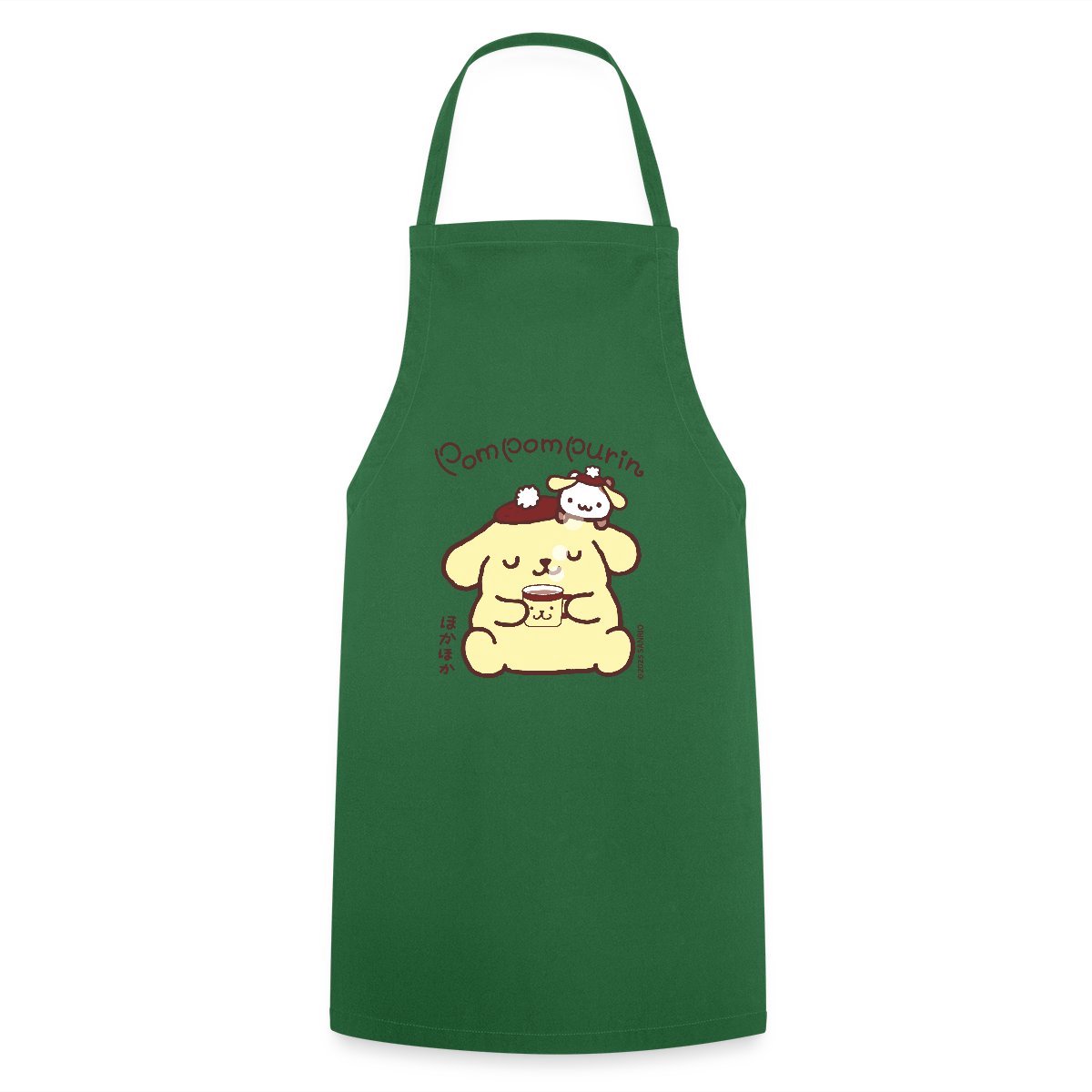Pompompurin Drinkt Koffie Met Muffin Keukenschort