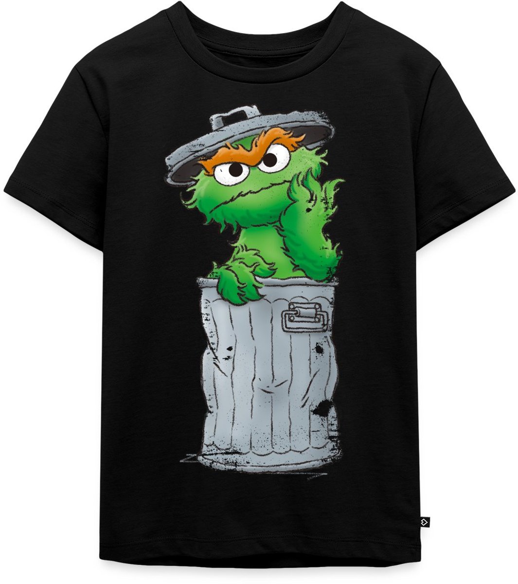 Sesamstraat Oscar Vuilnisbak Premium T Shirt Kinderen