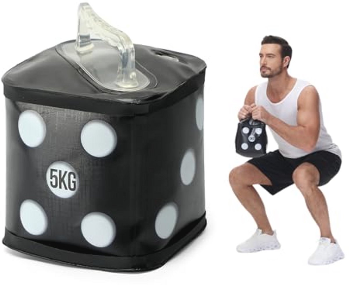 Draagbare Watergevulde Halters voor Krachttraining - Opvouwbare en Verstelbare Halters 3,5 - 7 kg