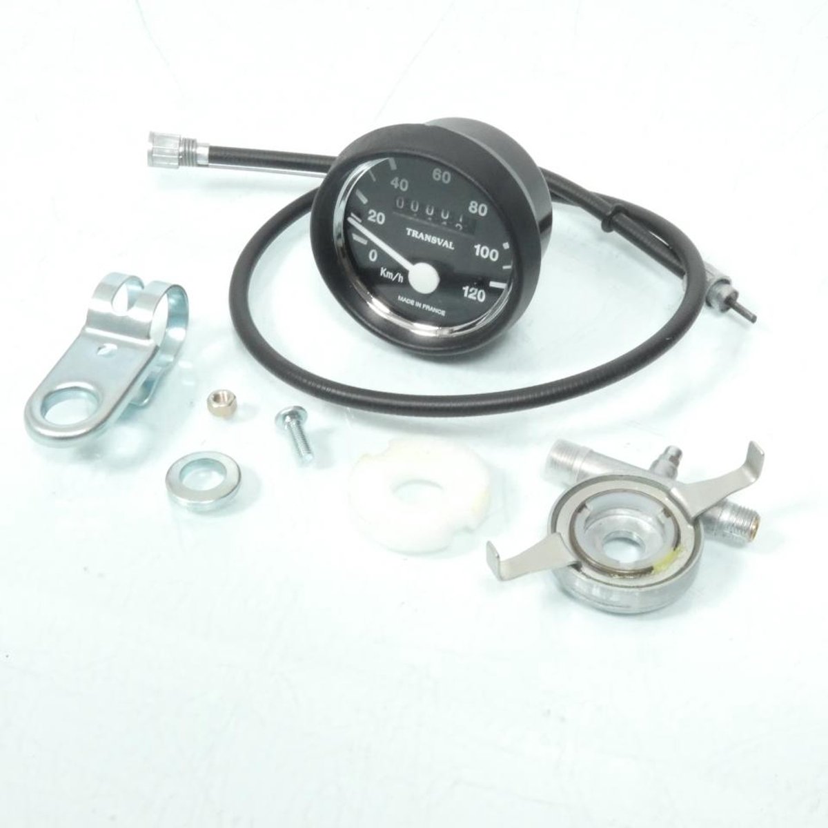 Compteur Transval pour Mobylette MBK 50 51 Club 128 / 5440400407201 120Kmh Neuf