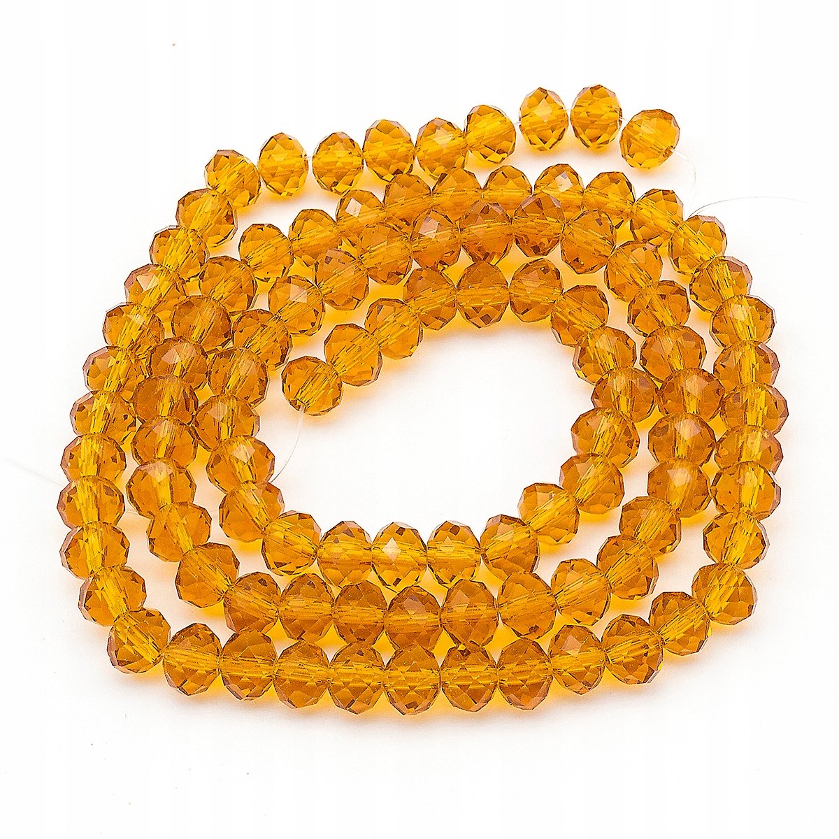 Gouden Kristallen Kralen Rondel 6x4mm - 92 st