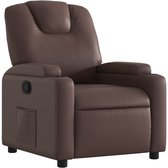 vidaXL - Fauteuil - verstelbaar - kunstleer - bruin