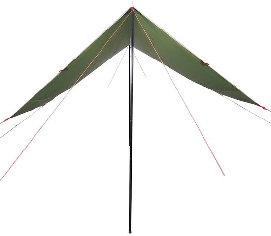 vidaXL - Auvent de camping - Imperméable - 430 x 380 x 210 cm - Vert