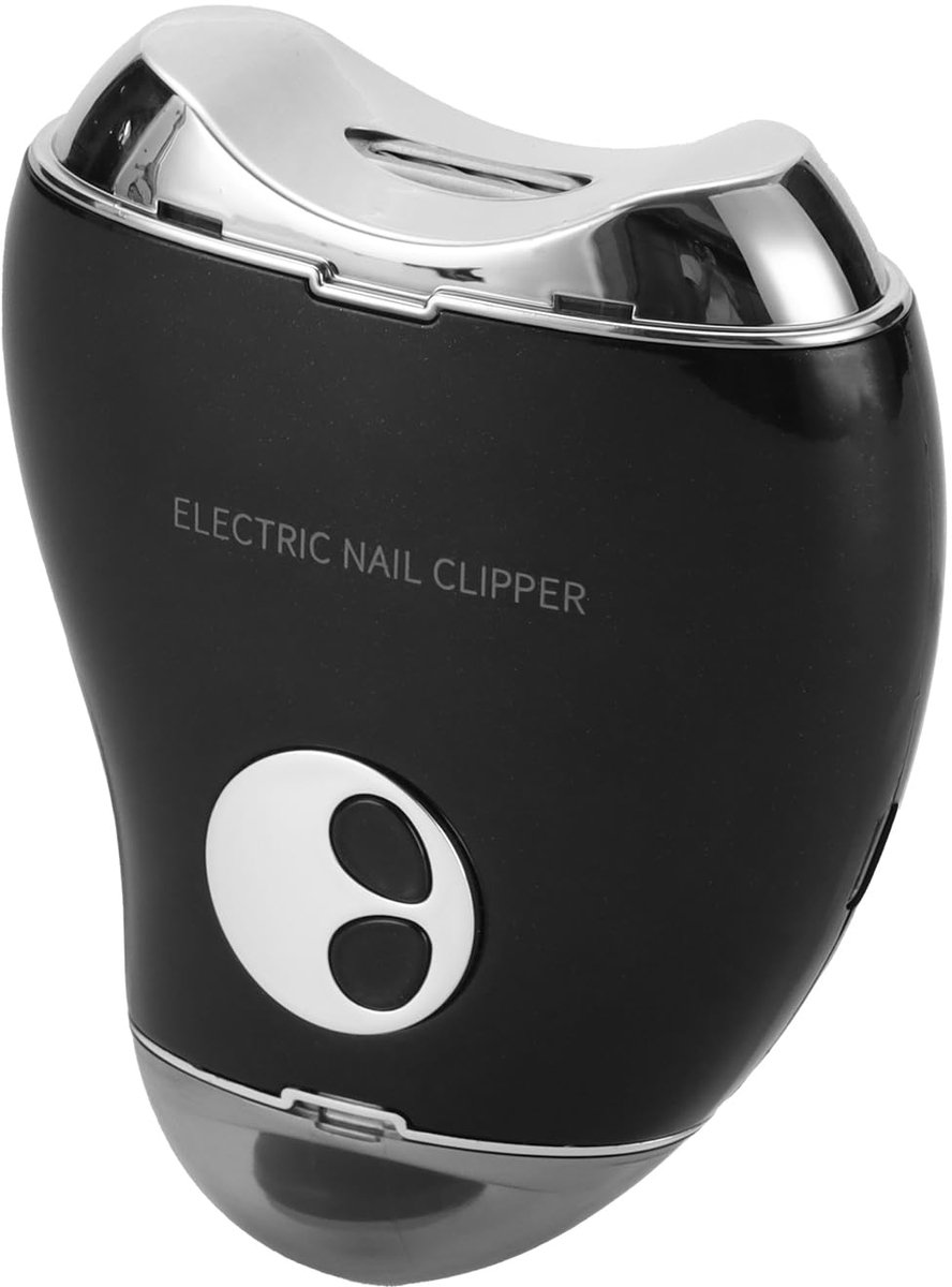 Ynkkvre - Nagelverzorgingsset - Nageltrimmer - Elektrische Nagelknipper - Elektrische Nagelschuur - Dubbele Kop Voor Knippen En Schuren + Drie Snelheidsinstellingen - 1 Stuk - Thuisgebruik Kinderen/Zwart