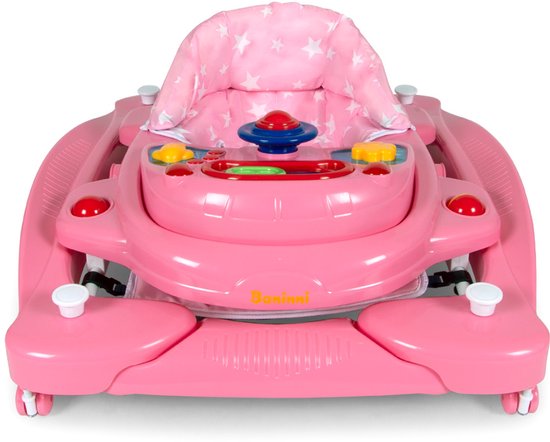 Baninni Loopstoel Classic 2-in-1 Star - Roze van Merkloos — afbeelding 4