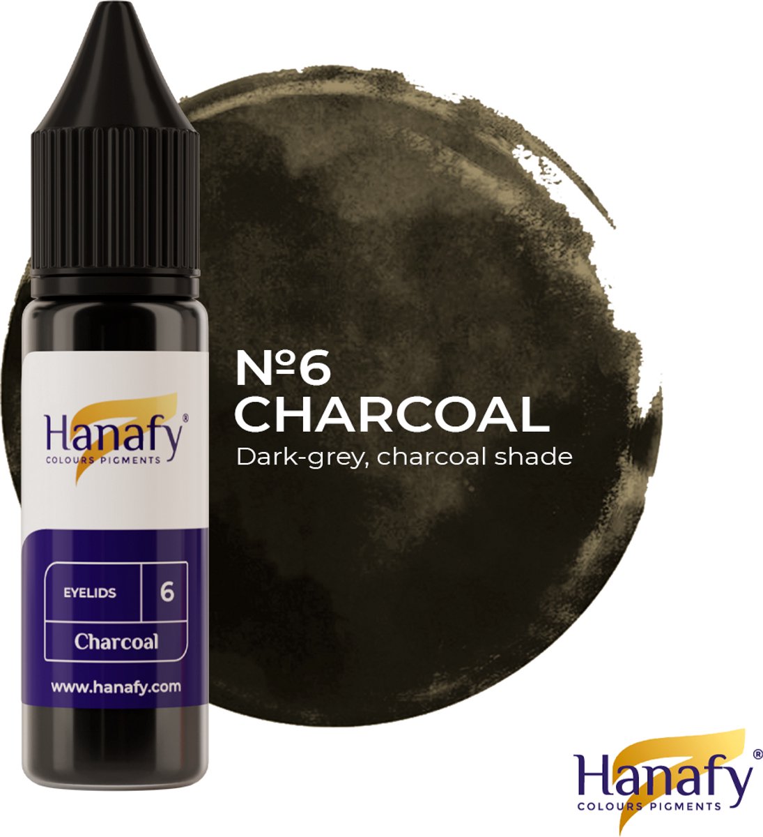 Hanafy Pigment for Eyelids 6 – Charcoal