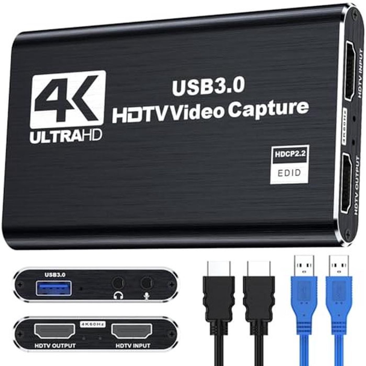 4K HDMI Video Capture Card voor Streaming en Gaming