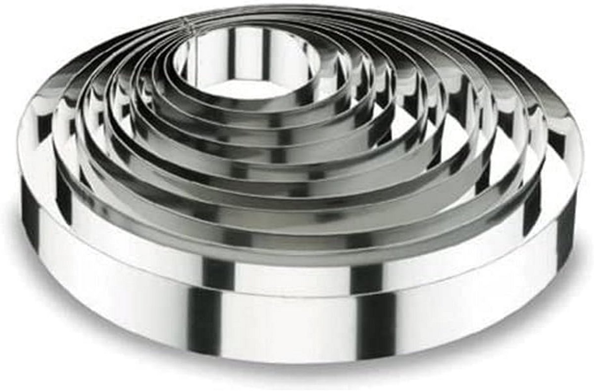 Ronde Taart- en Uitsteekvormer 22 x 6 cm - Perfect voor Bakken
