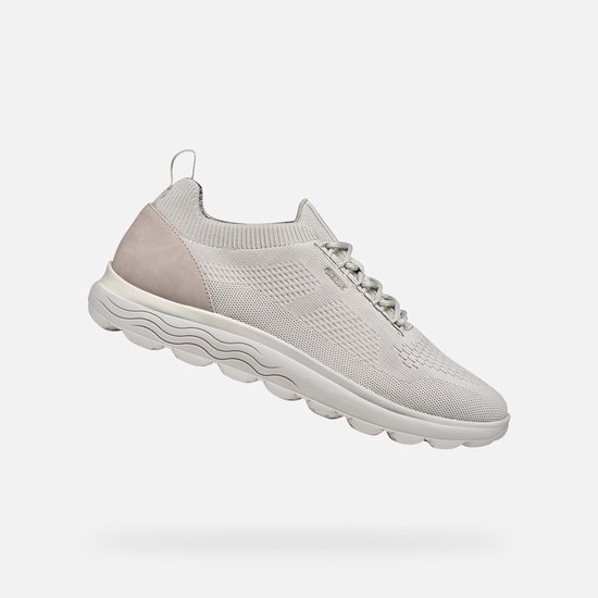 GEOX SPHERICA HEREN Sneakers - LICHTGRIJS/GRIJS - Maat 45