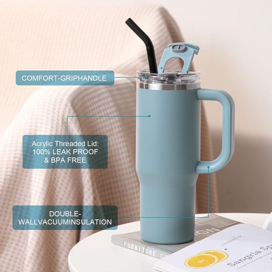 Tatonka Mok 850 Ml Set – Roestvrijstalen Beker Met Deksel, Klapgrepen, Maatverdeling, Vaatwasbestendig, Compatibel Met Nalgene 1L, 265g