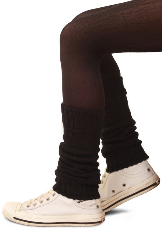 Paar Beenwarmers kinderen zwart - Carnaval thema feest optocht sport festival party