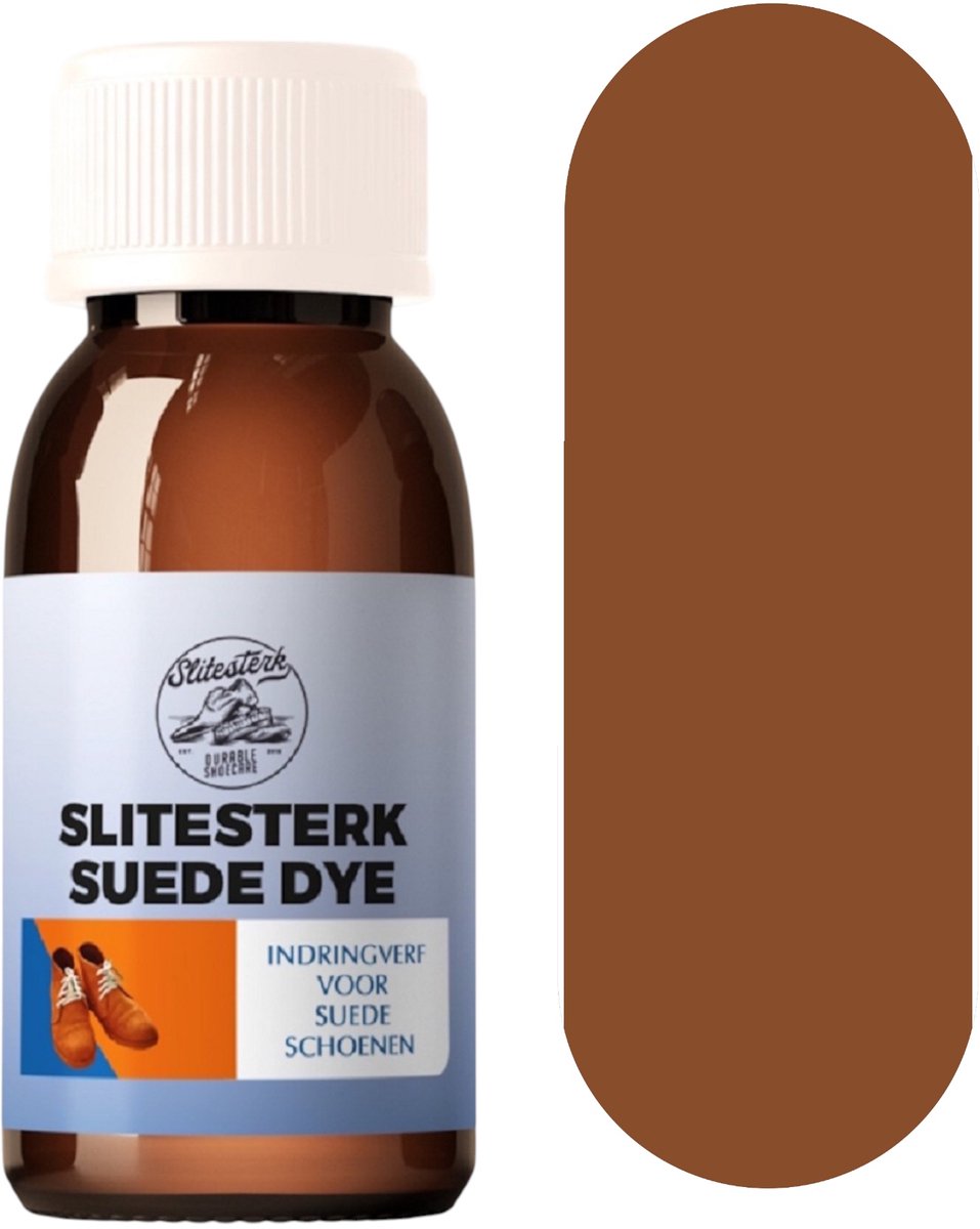 Slitesterk Suede indringverf voor schoenen en laarzen - COGNAC - 100ml