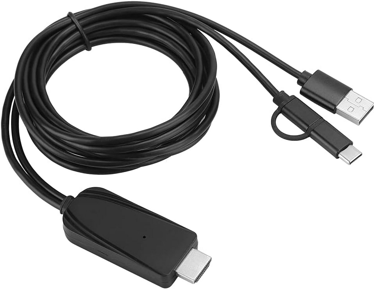 USB-C naar HDMI Kabel Adapter voor Telefoon en Tablet - 1080P HD Schermspiegeling