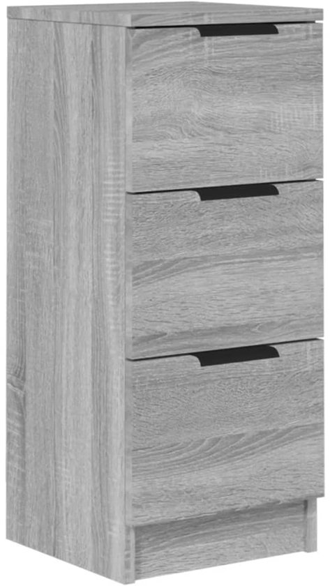 vidaXL Buffet 30 x 30 x 70 cm Bois décoré Chêne Sonoma gris coloré