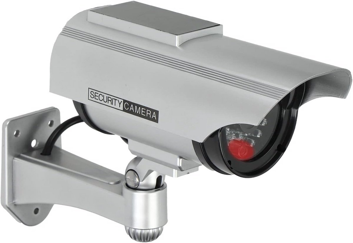 Dumb Bewakingscamera met Zonnepaneel en Knipperende LED voor Binnen en Buiten