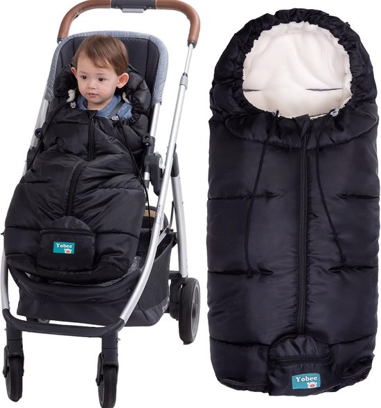 Cosatto Universele voetenzak, gezellige tenen, luxe gewatteerde kinderwagen voor het hele seizoen, kinderwagen, voering voor wandelwagen, wasbaar, met kangoeroezak voor handen (Club Tropicana