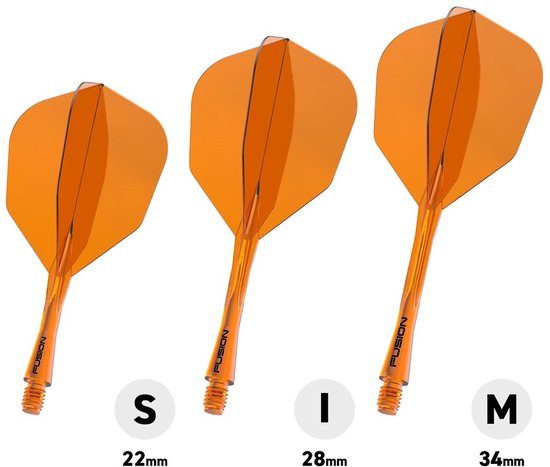 Winmau Fusion Neon Orange NO6 - Dart Flights van Merkloos — afbeelding 5